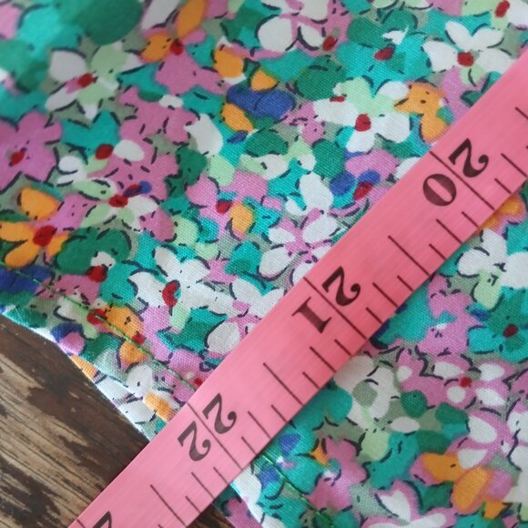 THML Floral Short Sleeve Flutter Blouse Women's Medium - Picture 6 of 6